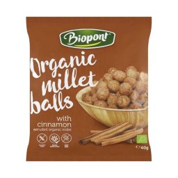 Biopont bio extrudált kölesgolyó fahéjas 60g