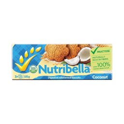 Nutribella teljes kiőrlésű kókuszos vegán keksz 105g