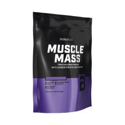 BioTechUsa Muscle Mass szénhidrát- és fehérjetartalmú italpor vanília ízű 1000g