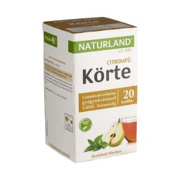 Naturland Körte és citromfű filteres gyümölcstea 20x2g