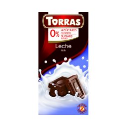 Torras tejcsokoládé hozzáadott cukor nélkül 75g