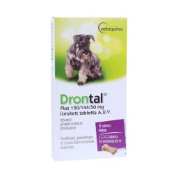 Drontal Plus ízesített tabletta kutyáknak A.U.V. 6x