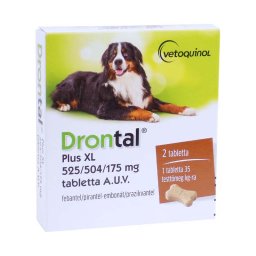 Drontal Plus XL tabletta kutyáknak A.U.V. 2x