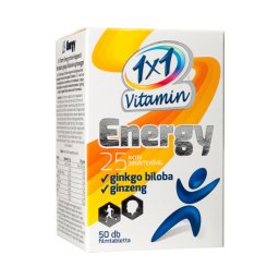 1x1 Vitamin Energy filmtabletta ginkgo bilobával és ginzenggel 50x