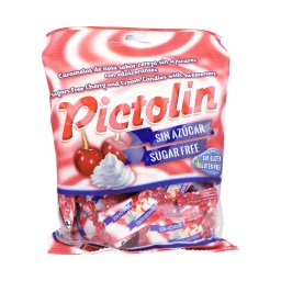 Pictolin cseresznye ízesítésű tejszínes cukormentes cukorka édesítőszerrel 65g