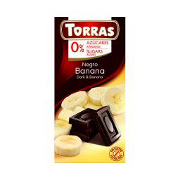 Torras cukor és gluténmentes banános étcsokoládé 75g