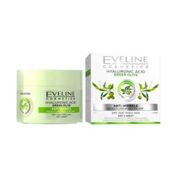 Eveline hialuronsav & zöld oliva hidratáló, ránctalanító nappali és éjszakai krém 50ml