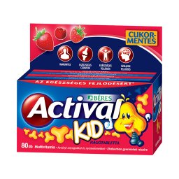 Béres Actival Kid cukormentes rágótabletta 80x