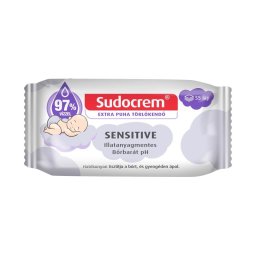 Sudocrem Sensitive nedves törlőkendő 55x