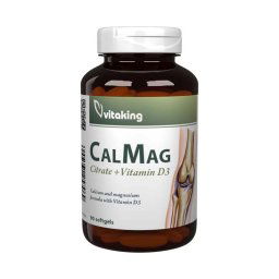 Vitaking CalMag Citrát + D3-vitamin gélkapszula 90x