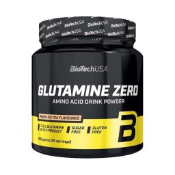 BioTechUsa Glutamine Zero barackos ice tea ízű 300g