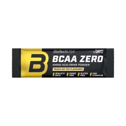 BioTechUsa BCAA Zero aminosav italpor barackos ice tea ízű 9g