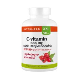 Interherb XXL C-vitamin Retard 1000 mg + Cink + Bioflavonoidok 90x