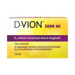 D-Vion D3-vitamin 2000 NE étrend-kiegészítő lágy kapszula 120x