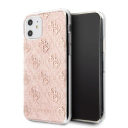 Guess 4G Glitter csillogó mintás iPhone tok (rózsaszín) - 11