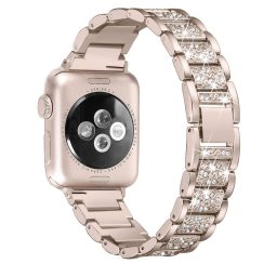 Apple Watch 2/3/4/5/6/7/SE fém óraszíj kövekkel kirakva (többféle színben)