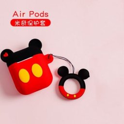 AirPods tok, rajzfilm figurás - Piros Mickey egér