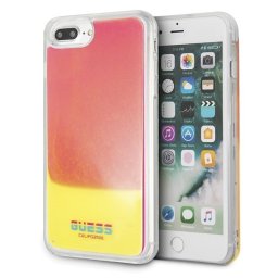 Guess California Glow in the dark iPhone 6 Plus/6s Plus/7 Plus/8 Plus hátlap tok (rózsaszín)