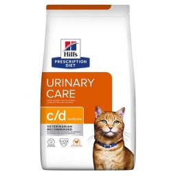 Hill's Prescription Diet Feline C/D Multicare macskatáp csirkés, rizses 3 kg