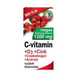 Dr. Chen 1200 mg C-vitamin + D3-vitamin 105x