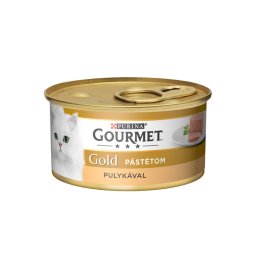 GOURMET GOLD Pulykával pástétom nedves macskaeledel 85g