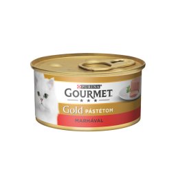 GOURMET GOLD Marhával pástétom nedves macskaeledel 85g