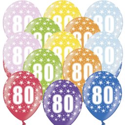 Lufi, nagy csomag, évszámos (80), metál, 50 db/cs/vegyes színekben