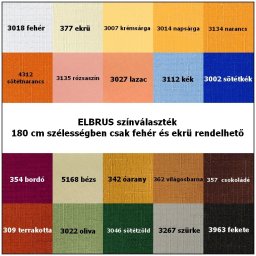 ELBRUS, szövöttmintás, egyszínű, teflonos abroszanyag méteráru, előrendelhető
