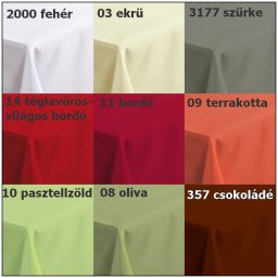 AURORA, minta nélküli, egyszínű, teflonos abroszanyag méteráru, előrendelhető