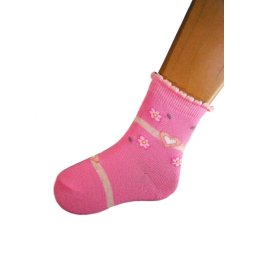 Virágos-szives pink-rózsaszín bébi