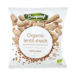 Biopont Bio extrudált lencse snack enyhén sós 60g
