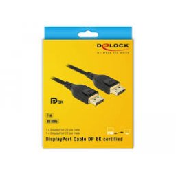 DisplayPort M - DisplayPort M 1.4 8K 60Hz 1m kabel Delock 85658
