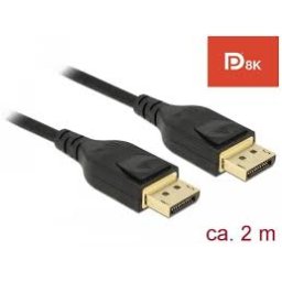 DisplayPort M - DisplayPort M 1.4 8K 60Hz 2m kabel Delock 85660