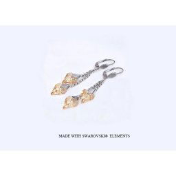 Swarovski szív alakú fülbevaló
