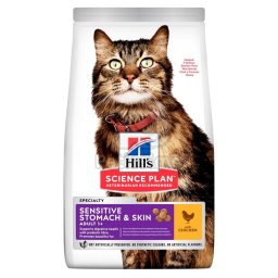 Hill's Science Plan Adult Sensitive Stomach & Skin száraz macskatáp 7 kg