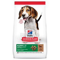 Hill's Science Plan Puppy Medium száraz kutyatáp, bárány és rizs 14 kg