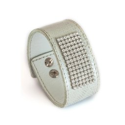 BŐR KARKÖTŐ RAKOTT KRISTÁLLYAL - white