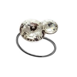 NEMESACÉL GYŰRŰ SWAROVSKI KRISTÁLLYAL