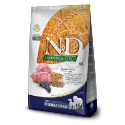 N&D Ancestral Grain Dog Adult Medium & Maxi Lamb & Blueberry 12 kg