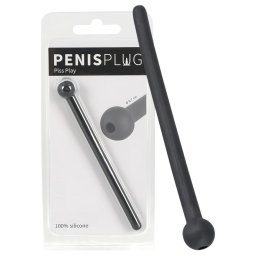 Dilator Piss Play - üreges, szilikon dilátor (fekete)