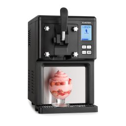 Klarstein Sweet Sundae fagylaltkészítő kompresszoros 1,5l rozsdamentes acél fekete (TK49-Sahnehäubchen-B)