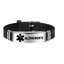 Acél Alzheimer karkötő