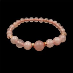 Rózsakvarc karkötő