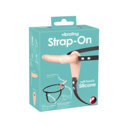You2Toys - Strap-On - akkus, felcsatolható vibrátor (testszínű)