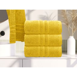 Classic törölköző 50 x 100 cm sárga, 100% pamut