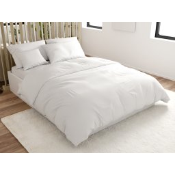 LUX fehér Bújtatós pamut ágyneműhuzat Ágyneműhuzat mérete: 70 x 90 cm | 140 x 220 cm