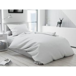 Lux fehér Gombos pamut ágyneműhuzat Ágyneműhuzat mérete: 2 db 70 x 90 cm | 200 x 220 cm