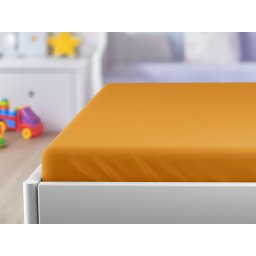 Jersey gyerek lepedő 60x120 cm barack