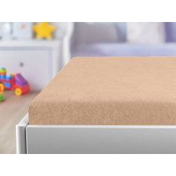 Gyerek frottír lepedő 60x120 cm barack