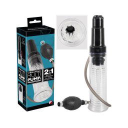 You2Toys - 2in1 - péniszpumpa és maszturbátor egyben (átlátszó)